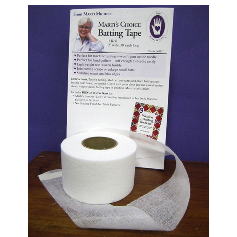3/4 Fusible Batting Tape 2 Pack (White)
