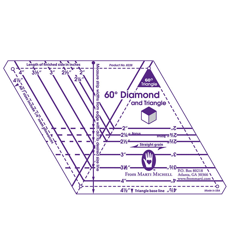 60 Degree Triangle Template 